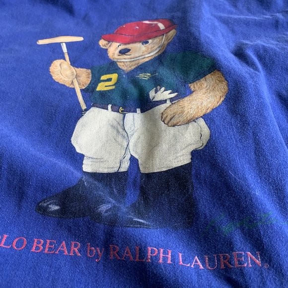 Polo Ralph Lauren Polo Bear Windbreaker Jacket Small VINTAGE RARE - Picture 8 of 8